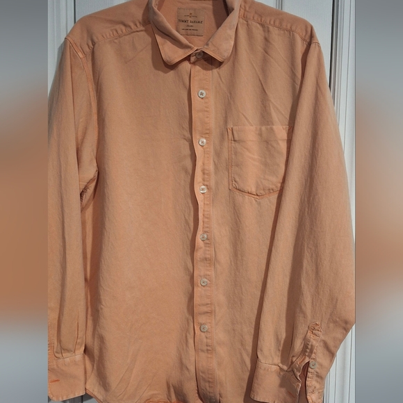 Tommy Bahama Other - Tommy Bahama Men's Peach Button-Up Shirt SMOKE FREE HOME🚭